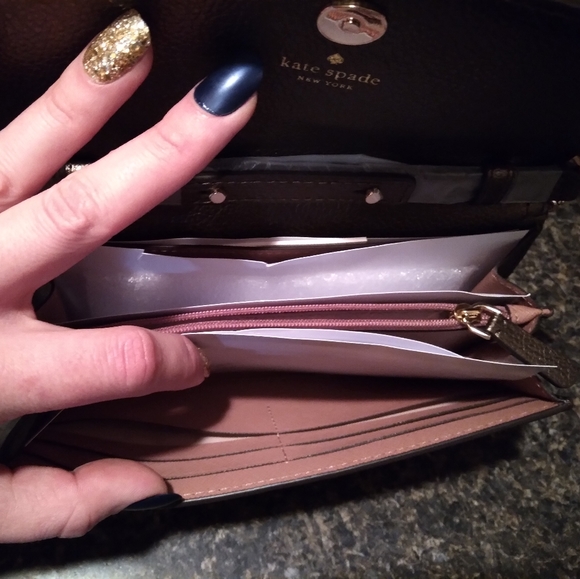 Was💲89! Unique ♠️Kate Spade "Wallet on a Chain" - Picture 10 of 16